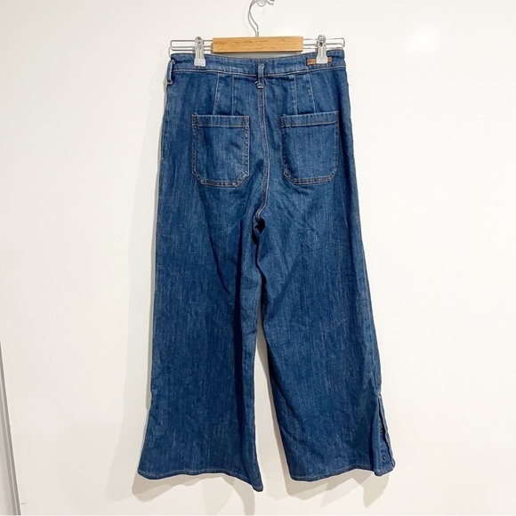 Anthropologie Pilcro High Rise Wide Leg Snap Bottom Jeans - Picture 4 of 13